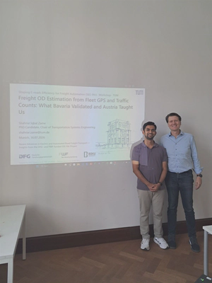 Presenting freight OD estimation results at the workshop