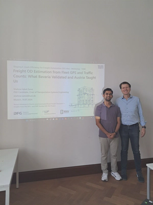 Presenting freight OD estimation results at the SEE-FAr workshop